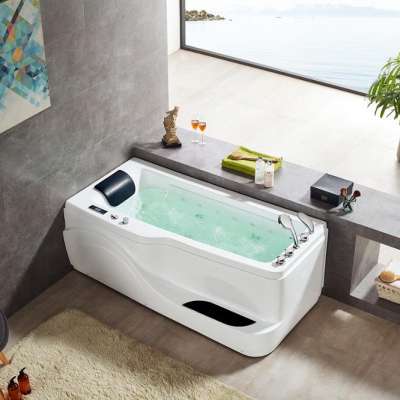 Hot sale canton fair modern acrylic bathtub with glass Q417